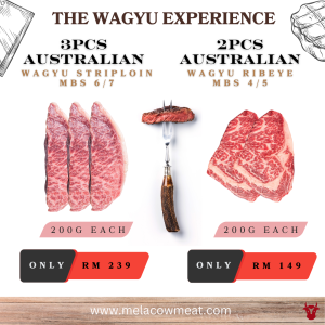 3X PCS AUSTRALIAN WAGYU STRIPLOIN MBS 6/7