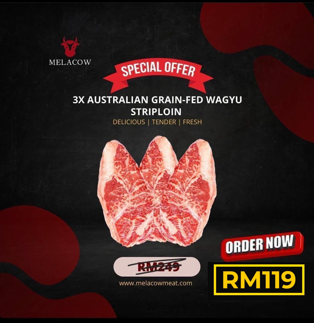 3X PCS OF AUSTRALIAN WAGYU STRIPLOIN MBS 4/5 - Image 2