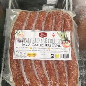 ARTISAN DELI'S LAMB & GARLIC  SAUSAGES (450G)